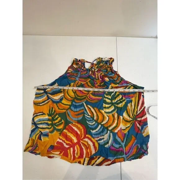 Christian Siriano women’s tank blouse size large colorful - Picture 3 of 6